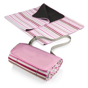 Pink Stripe Blanket Tote
