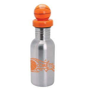 NicheBottle™ Stainless Steel Bottle with Basketball Lid - 17 oz