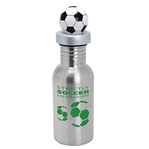 NicheBottle™ Stainless Steel Bottle with Soccer Lid - 17 oz