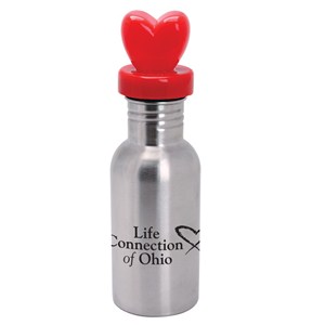 NicheBottle™ Stainless Steel Bottle with Heart Lid - 17 oz