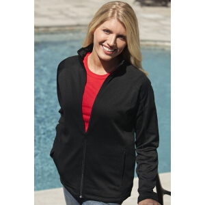 Womens Brushed Back Microfleece Full-Zip Jacket