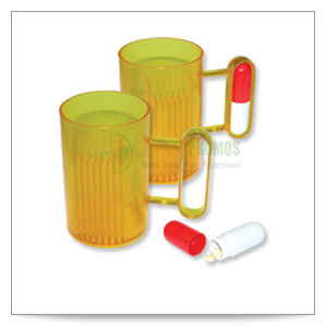 CUP WITH CAPSULE HANDLE