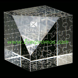 Crystal Puzzled Paperweight