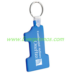 Soft Number One Key Tag