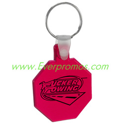 Soft Stop Sign Key Tag