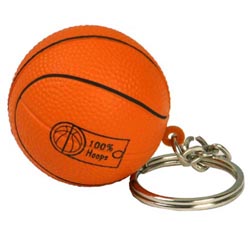 Basketball Key Chain Stress Reliever