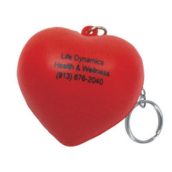 Valentine Heart Stress Reliever Key Chain