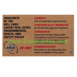 Corrugated Jumbo Business Card