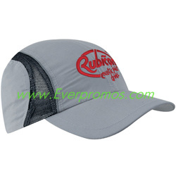 Micro Fiber and Mesh Sports Cap with Reflective Trim