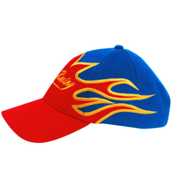 Brushed Heavy Cotton Hat with Flame Design