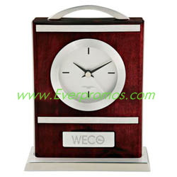 Wood & Aluminum Carriage Clock