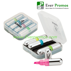 4 pc. Highlighter Set And Case